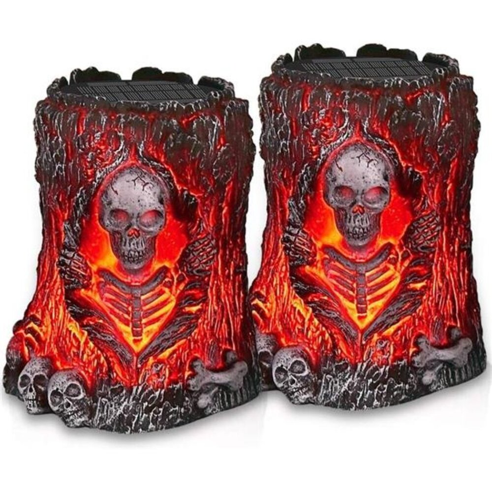2 Pack Halloween Decoration Outdoor, Halloween Solar Lights Outdoor‎ Waterproof